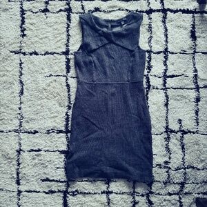 Banana Republic Gray Midi Dress